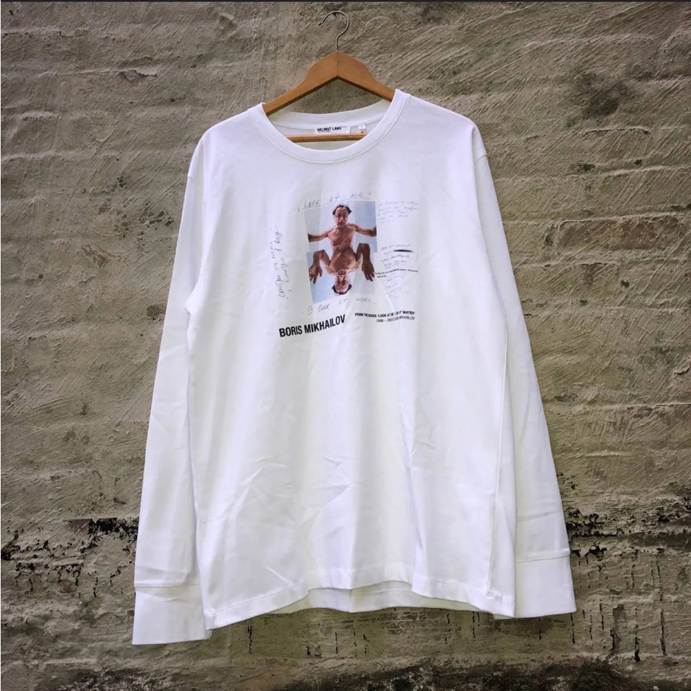 Helmut Lang Artist Series Long Sleeve Graphic T